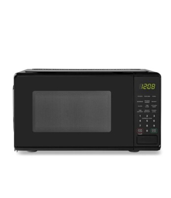 Mainstays 0.7 Cu ft Microwave Oven: 700W, Black-image