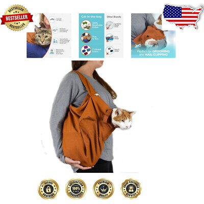 Cozy Comfort Cat Carrier for Small Cats - Secure Travel & Grooming Solution-image