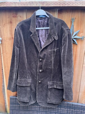 Vintage Brown POLO Ralph Lauren Brown Corduroy Coat. Size XXL -image