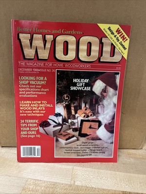 Better Homes & Gardens, Wood Magazine. Issue #26 December 1988. VG Box 280-image