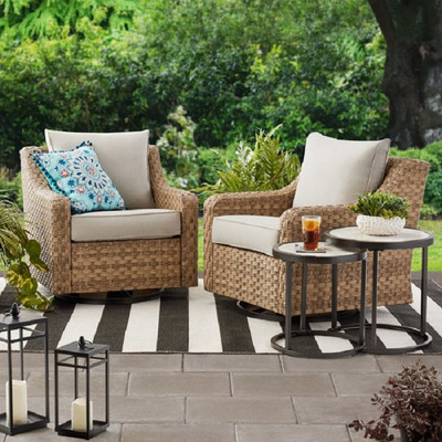 Better Homes & Gardens 027198 River Oaks 2 Piece Swivel Gliders with Patio-image