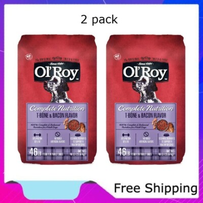 Ol' Roy Complete Nutrition T-Bone & Bacon Flavor Dry Dog Food, 46 lbs x 2 pack-image