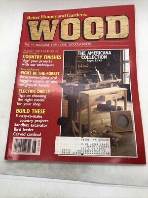 Better Homes and Gardens Wood August 1990-image
