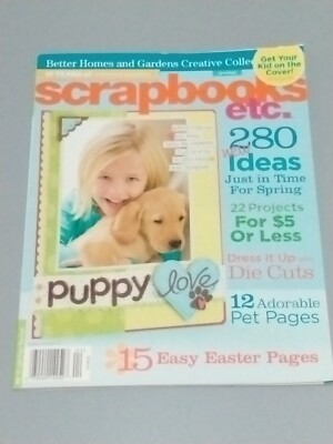 Better Homes & Gardens Creative Collection Scrapbooks etc. Magazine April 2009-image