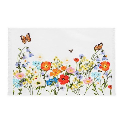 DII Design Imports Wildflower Meadow Embellished Placemats, Set of 4-image