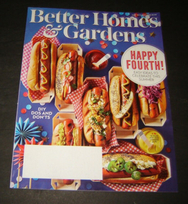 BETTER HOMES & GARDENS MAGAZINE July and August 2019 two magazines-image