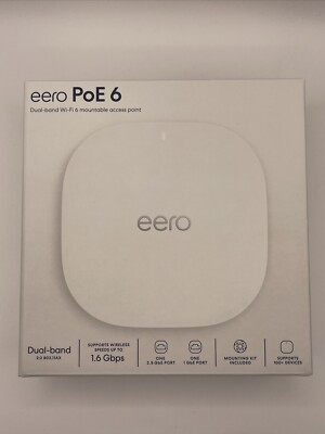 eero T011111 PoE 6 Ceiling/Wall Mounted Dual-Band Wireless Access Point-image