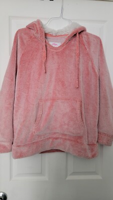 Members Mark~Womens Hoodie Size M/Pink Cozy Plush  Hooded Sweatshirt. PRE OWNED-image