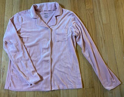 Born Pink 2pc Pajama Set Super Soft Pink Velvety Small Cozy Warm -image