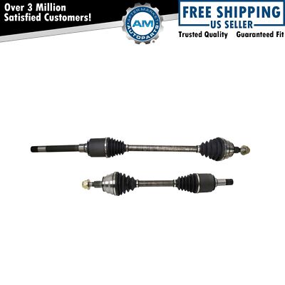 Front New Complete CV Axle Shaft Assembly LH RH Pair 2pc for W164 X164 ML GL-image