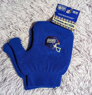 NY Giants Stadium Mittens NWT Vintage Official NFL New York Wind Barrier Blue -image