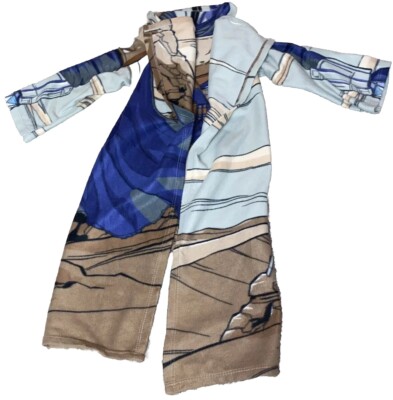 Obi Wan Kenobi Blanket Sleeved kids Yoda at the bottom Robed Like Blanket (box7)-image