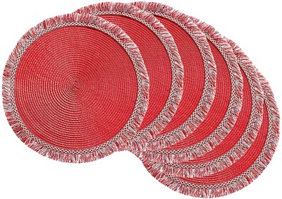 DII Woven Placemat Collection Round, 14.75