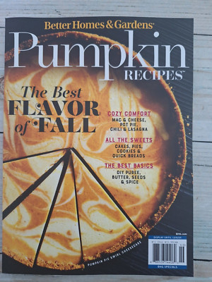 Better Homes & Gardens Pumpkin Recipes December 2024 Magazine free shipping-image