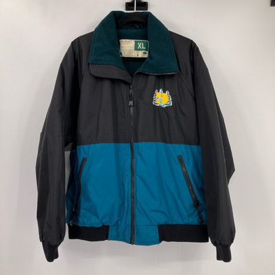 Vintage Wear Guard Black Blue Embroidered Logo Zip Insulated 2401 Jacket Coat-image