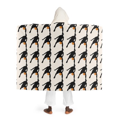 March Madness Basketball  Hooded Sherpa Fleece Blanket -image