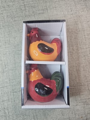 Mainstays Chicken Red Brown Orange Shakers 3