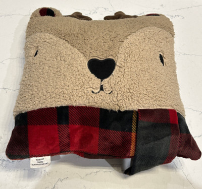 Cuddl Duds Reindeer Critter Plush Soft Throw Pillow- Approximately 16