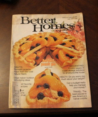 Better Homes and Gardens ~ June 1976 ~ Perfect Peach Pie-image