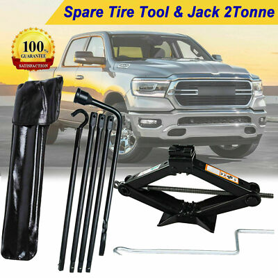 2T Replacement Jack and Spare Tire Lug Wrench Tool Kit for 2002-2015 Dodge Ram-image
