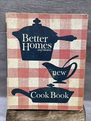 VTG 1953,1962 Better Homes & Garden New Cook Book Hardcover 5-ring Binder W/tabs-image
