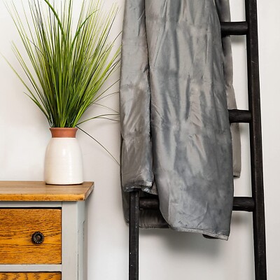 Cozy Comfort ]Weighted Blanket (12lb), with Removable Cover GRAY 48''X72''-image