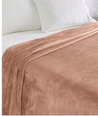 Warm And Cozy Beige Full/Queen 96x98 Plush Blanket-image
