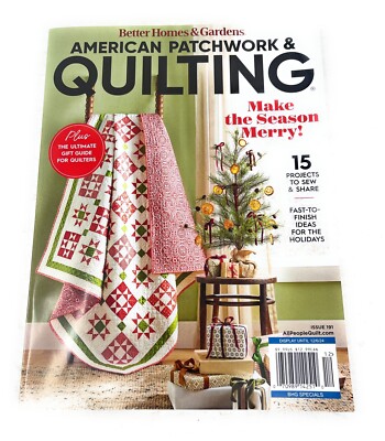 Better Homes & Gardens Magazines American Patchwork & Quilting December 2024 New-image