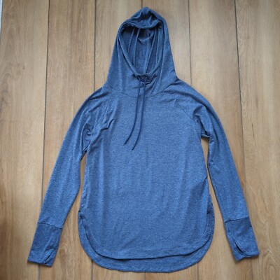 Athleta Uptempo Athletic Blue Hoodie Comfortable Soft Sweatshirt Size S-image