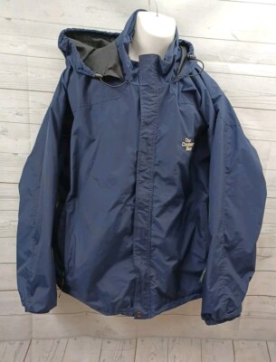 Vtg Tri-Mountain Windbreaker The Container Store  Navyblue Pockets 2XL Zip -image