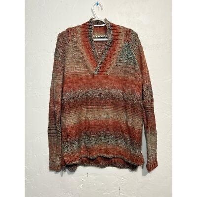 Prana wool v neck long amber sweater womens medium cozy casual comfort luxury -image