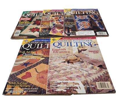 American Patchwork Quilting magazine Lot of 5 1999 Better Homes Vintage-image
