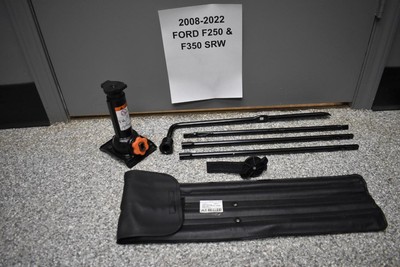 2008-2022 FORD F250 & F350 OEM SPARE TIRE BOTTLE JACK & TOOLS COMPLETE SET-image