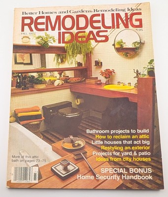 Better Homes And Gardens Remodeling Ideas Fall 1977 Magazine Design History-image
