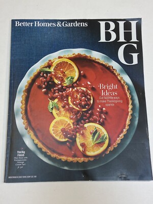 Better Homes Gardens Magazine October 2022 Pomegranate Orange Cream Thanksgiving-image