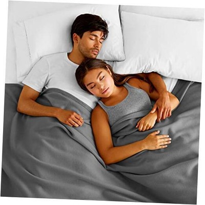  Polar Fleece Blanket - Warm & Cozy Blanket - Premium Fleece Full/Queen Grey-image