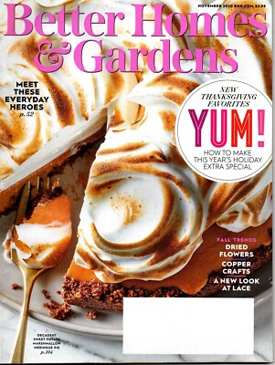 Better Homes & Gardens Magazine November 2020 New Thanksgiving Favorites YUM!-image