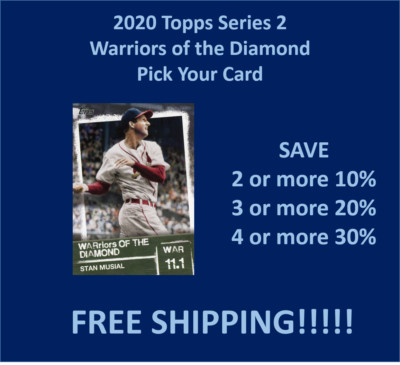 2020 Topps Warriors of the Diamond COMPLETE YOUR SET !!SPECIAL!!-image