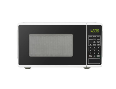 Mainstays 0.7 Cu ft Countertop Microwave Oven, 700 Watts, White-image