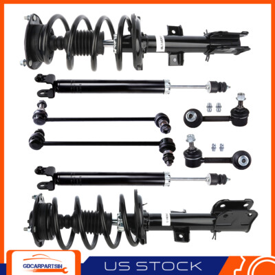 For 2009-2014 Nissan Maxima Front Rear Complete Struts Shocks Sway Bar Set-image