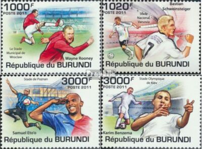 Burundi 2138-2141 (complete. issue) unmounted mint / never hinged 2011 Football-image
