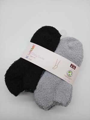 Joyspun Women's Cozy Low Cut Socks, 6-Pack,Size 4-10-image