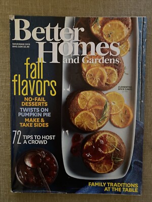 Better Homes & Gardens Fall Flavors November 2015 new original owner-image