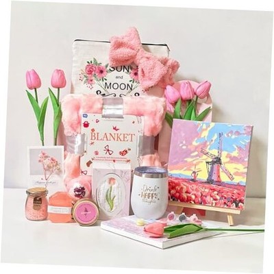 Birthday Gifts for Women,A Luxurious Set with Cozy Blanket and Exclusive-image