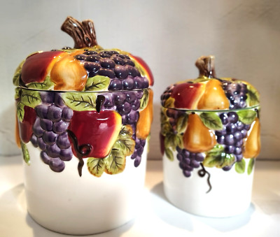 Better Homes And Garden by Sonoma Villa Medium/Large and Smaller Canister-image