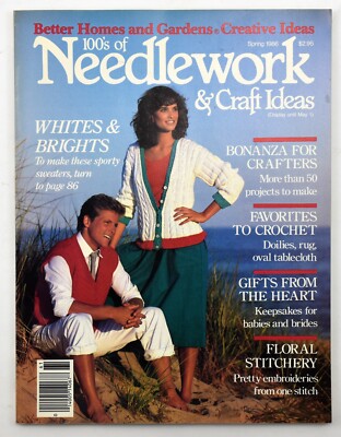 Better Homes and Gardens Magazine 1986 Spring Needlework & Craft Ideas ~ Vintage-image