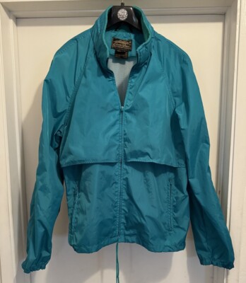 Vintage Eddie Bauer Windbreaker Rain Jacket Men’s Sz L Green 90s-image