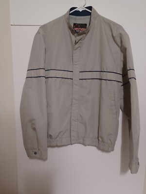 Vintage Size Large Jacket Coat Made In USA West Wind Sportswear Gray Lined-image