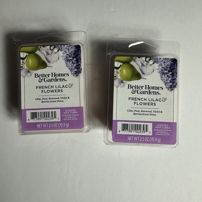 2 Better Homes & Gardens FRENCH LILAC & FLOWERS Scented Wax Melts 2.5 oz ea-image