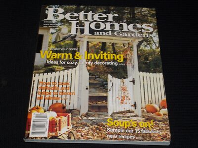 2000 OCTOBER BETTER HOMES & GARDENS MAGAZINE - WARM & INVITING COVER - E 4573-image